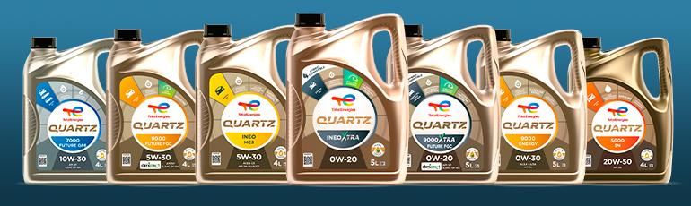 Quartz motor oil from TotalEnergies, driving innovation for all types of engines